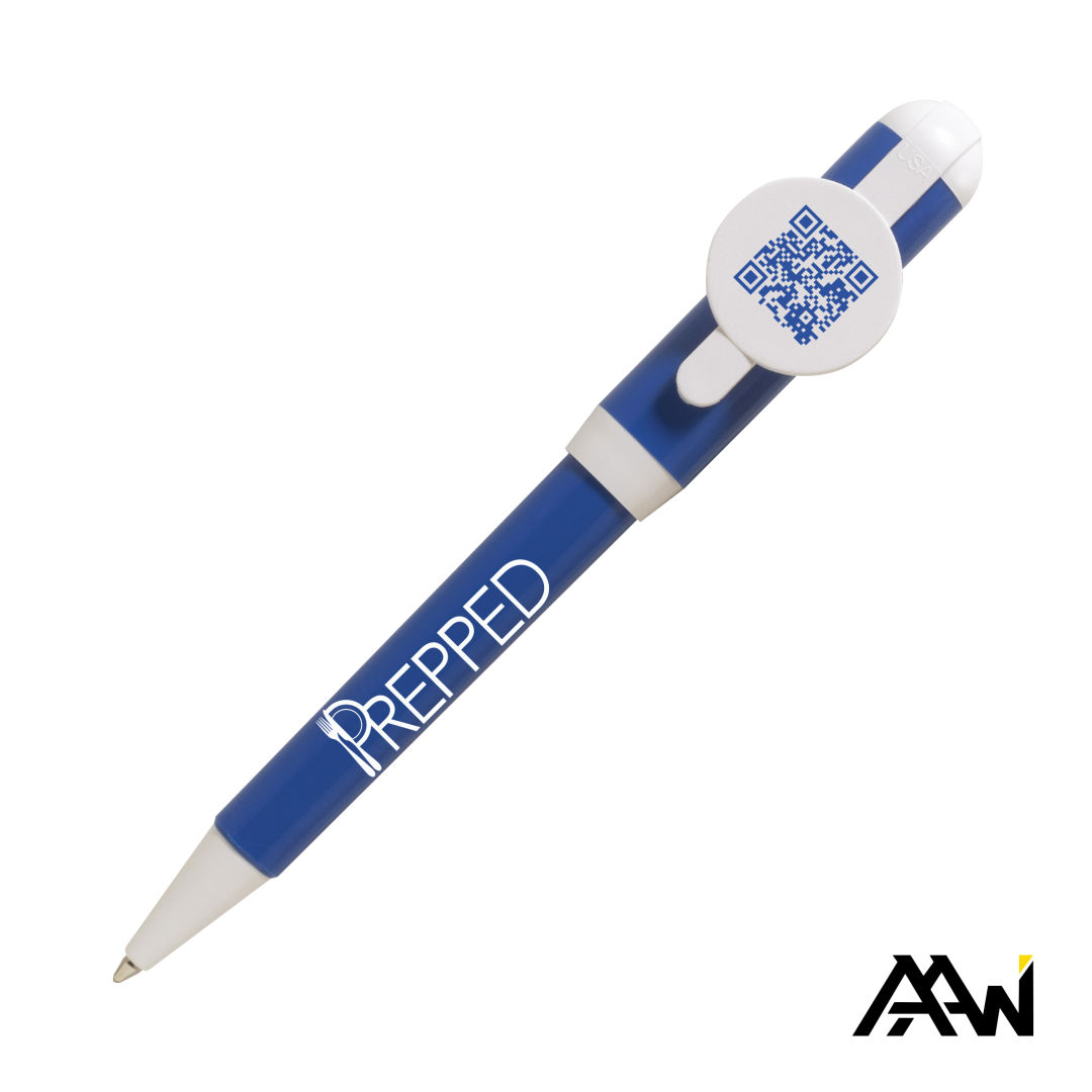Jumbo QR Billboard Twist Pen - White Accent 8