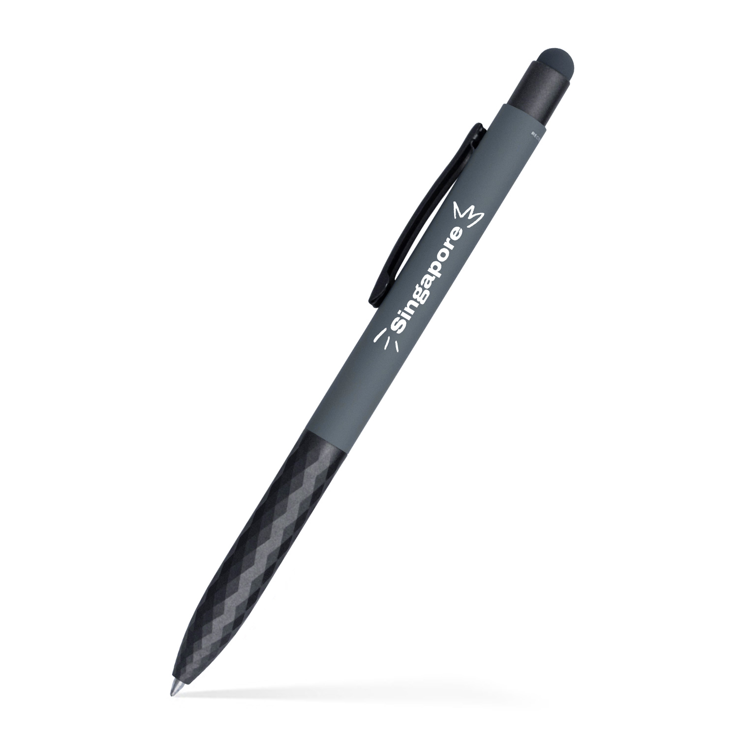 Fleetwood Stylus Satin Soft Touch Gel Click Pen (Recycled Aluminum) 6