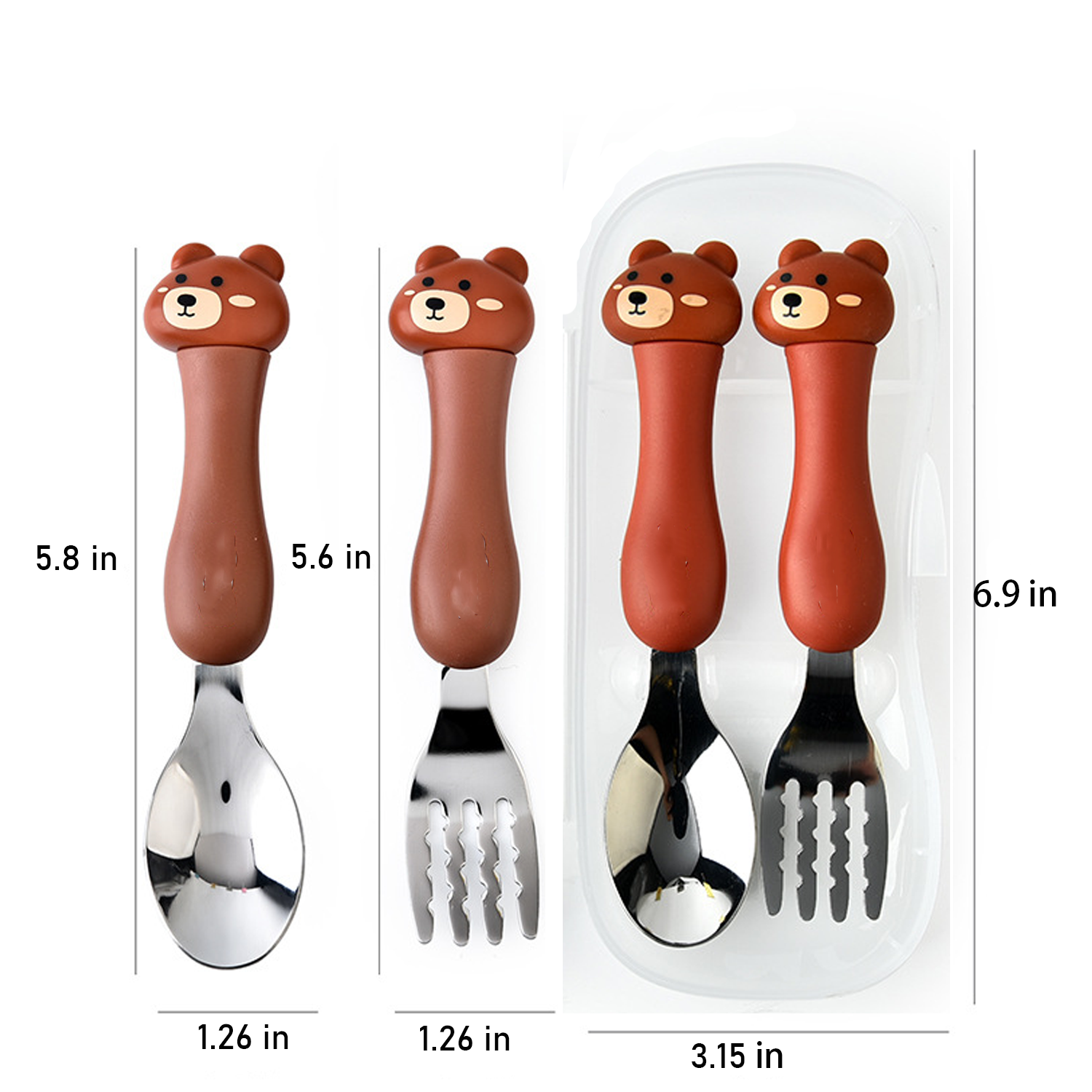 Kids Fork and Spoon Set 1