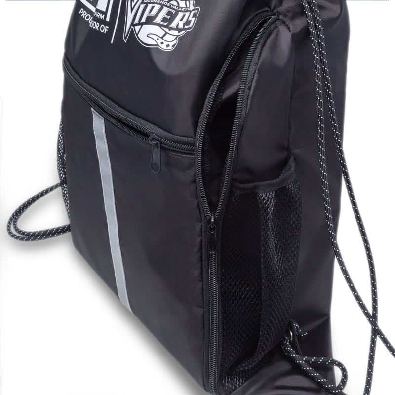 Drawstring Sports Backpack Bags With Bottle Holders 10