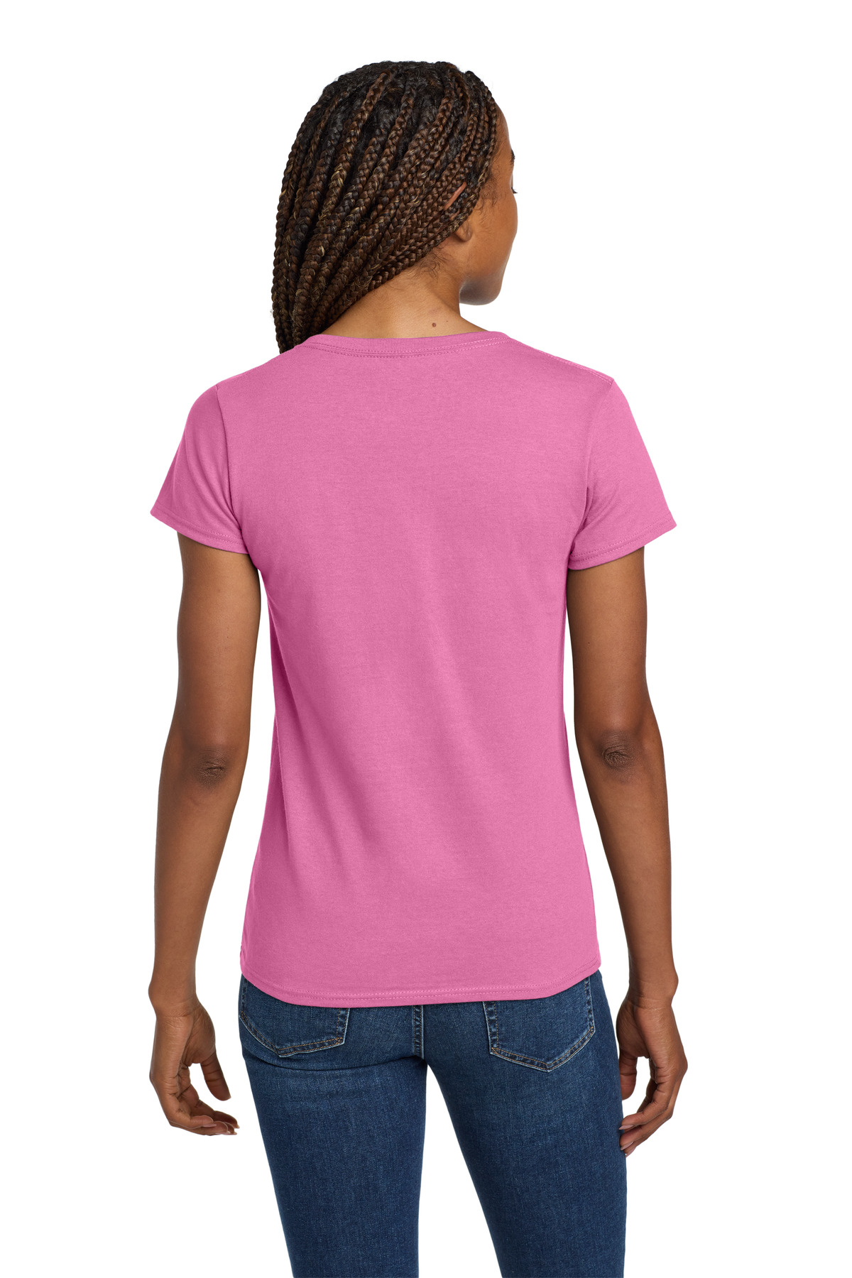 Gildan Women's Heavy Cotton 100% Cotton V-Neck T-Shirt. 5V00L 28