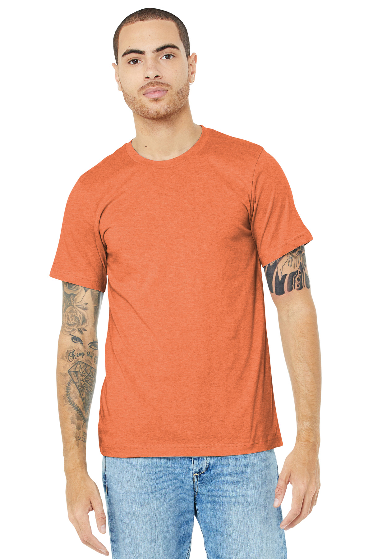 BELLA+CANVAS Unisex Heather CVC Short Sleeve Tee. BC3001CVC 412