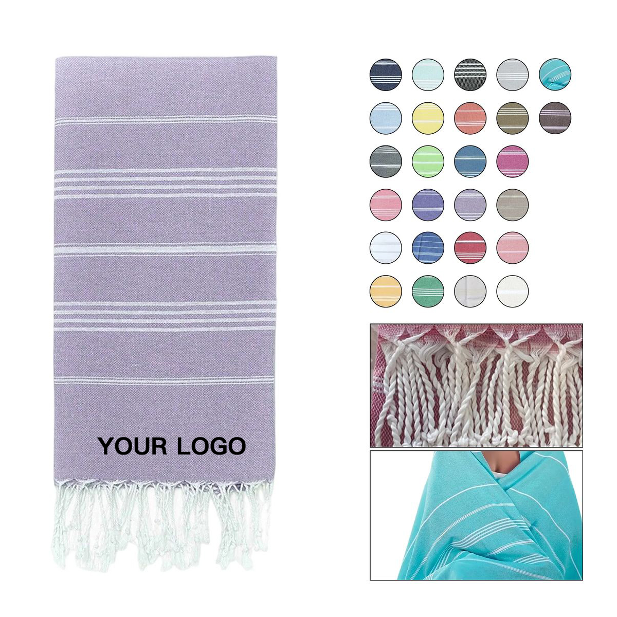 Soft Cotton Towel for Beach Pool or Outdoor Use 2