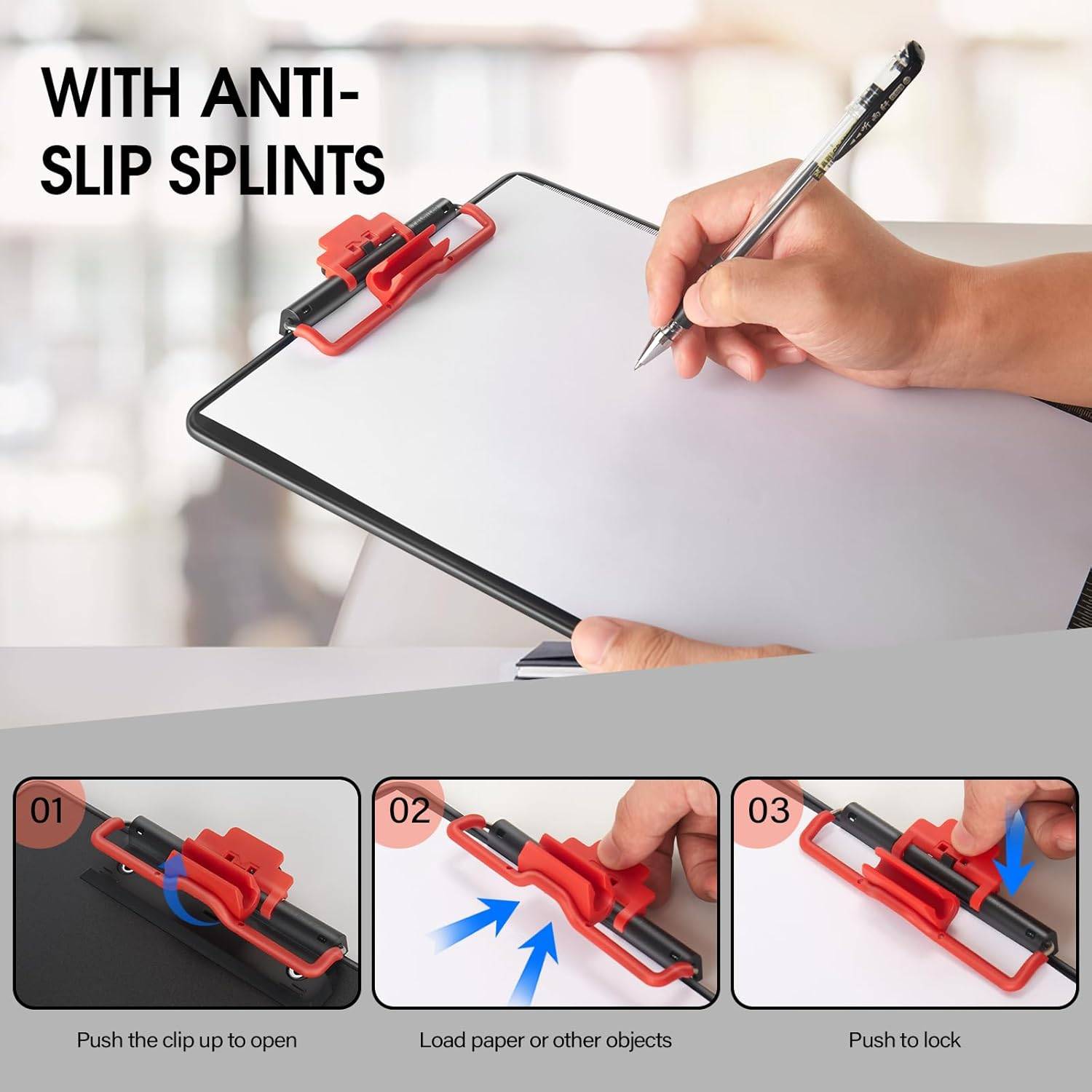 A4 PU Leather Clipboard w/ Pen Holder 6