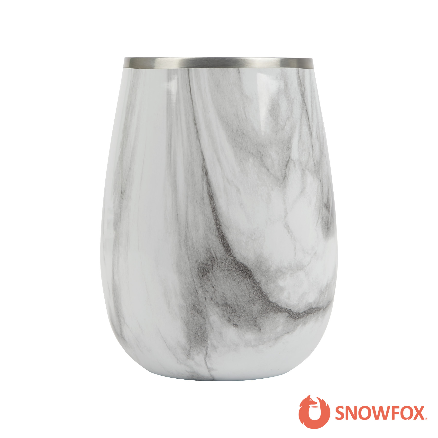 Snowfox® 13.5 oz. Vacuum Insulated Marble Finish Pinot Noir Wine Glass 12