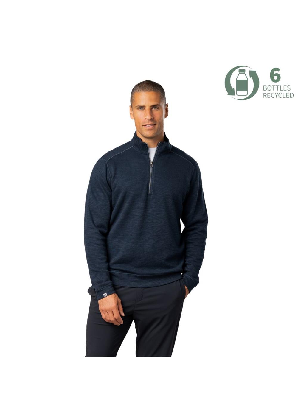 Storm Creek Men's Shoreliner Cotton/Bamboo Blend Quarter Zip, custom hoodie or sweatshirt with logo imprint 47