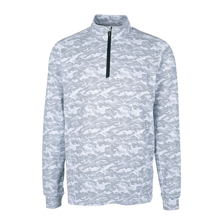Cutter and Buck Men's Traverse Camo Print Quarter Zip Pullover 4