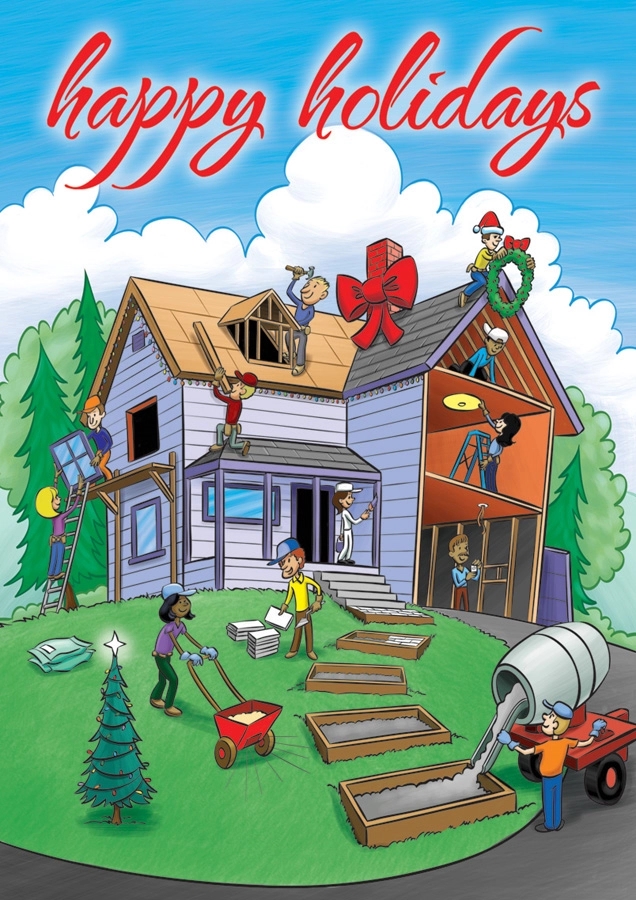 Home For The Holidays Contractor & Builder Cards 2