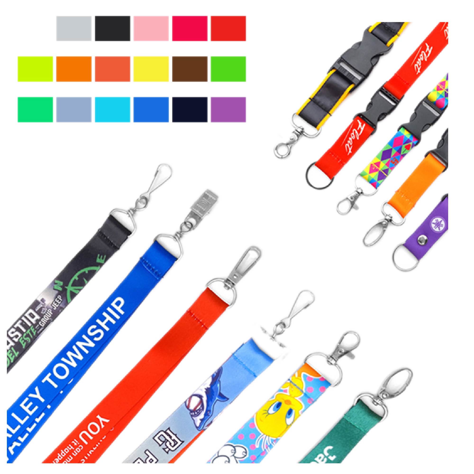 Full Color 3/4" Polyester Custom Printed Lanyard 2