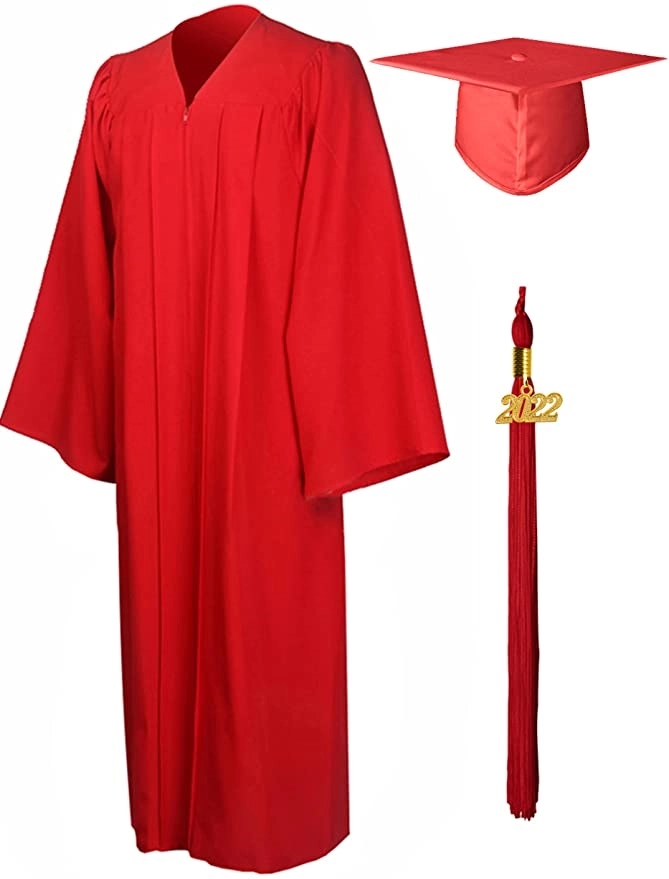 GradSeason Matte Graduation Gown Cap Tassel Set 2025 2