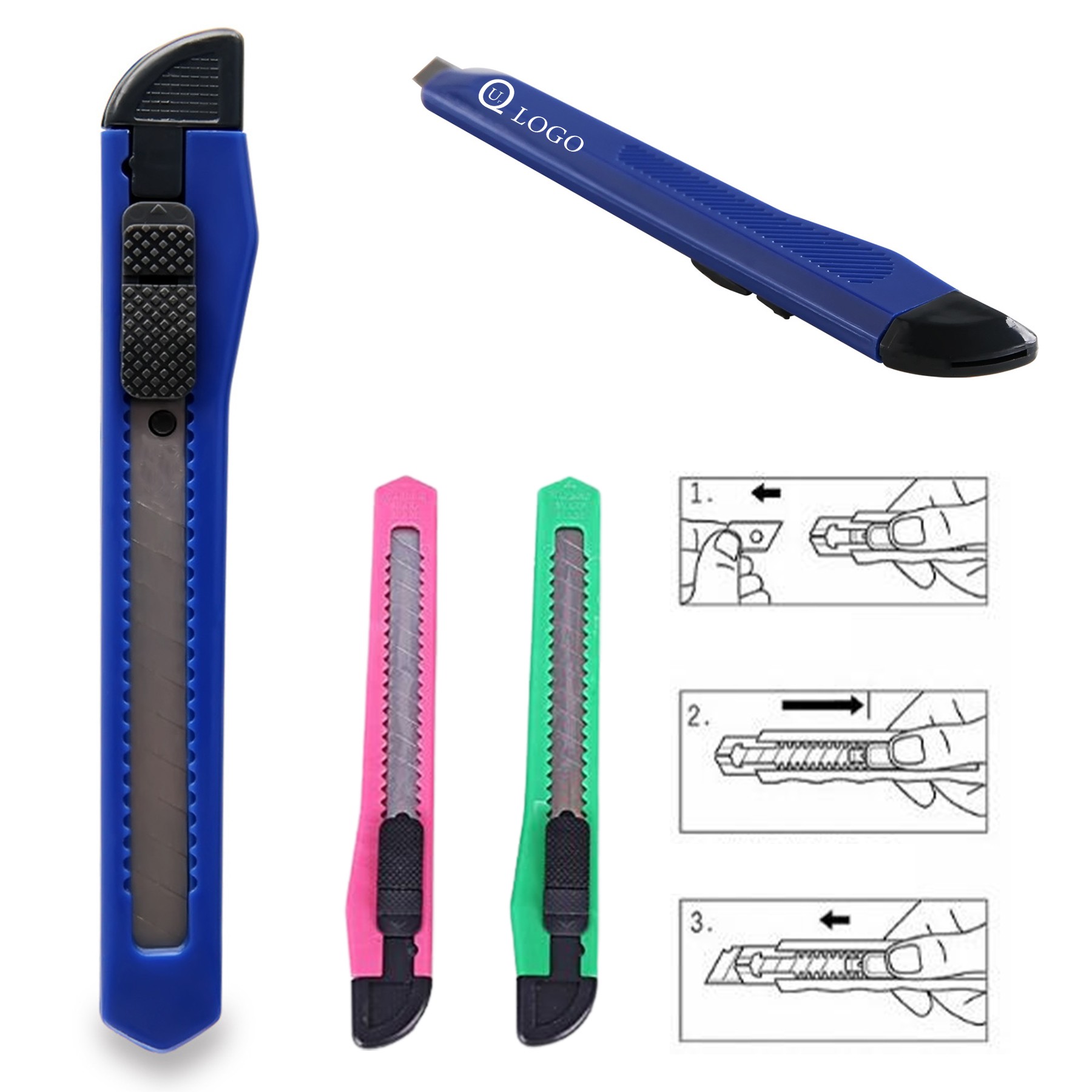 9Mm Auto Retractable Blade Snap-Off Utility Knife