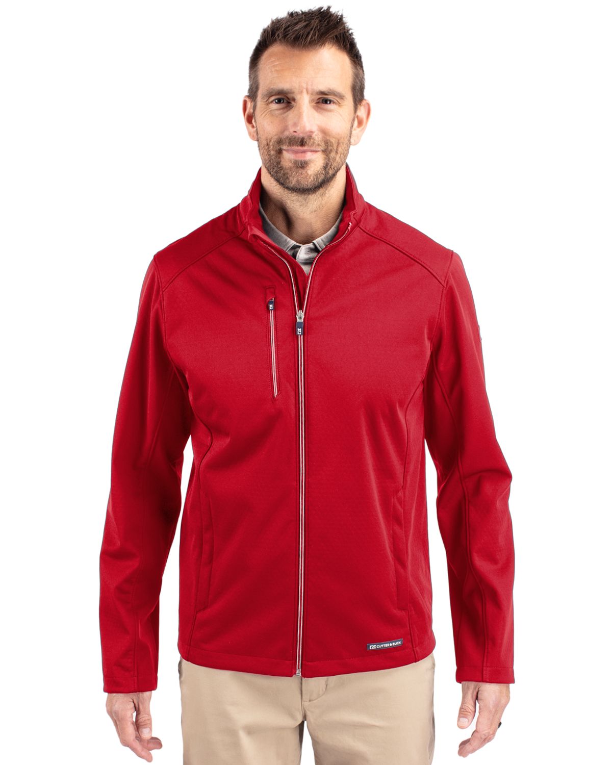 Cutter & Buck Evoke Recycled Honeycomb Fleece Mens Full Zip Jacket 40