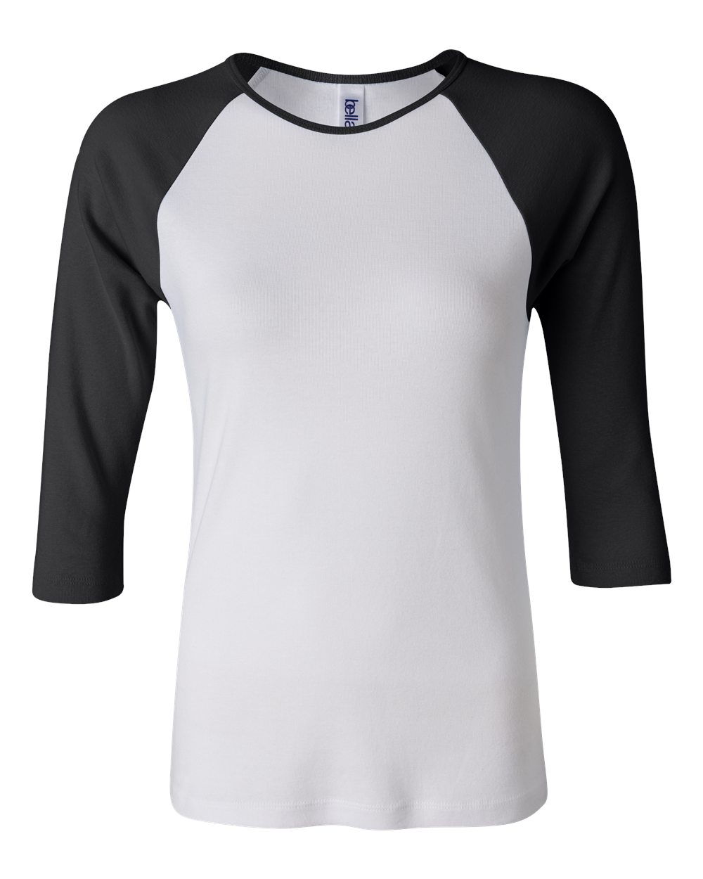 Women's 1X1 Baby Rib Raglan Three-Quarter Sleeve Tee - 2000 13