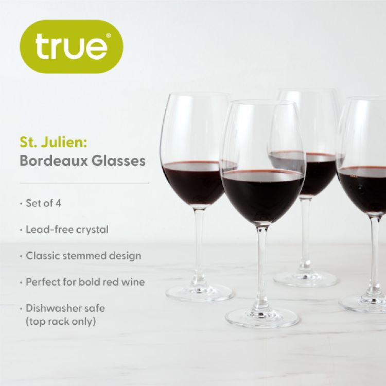 True® St. Julien Bordeaux Glass, set of 4 6
