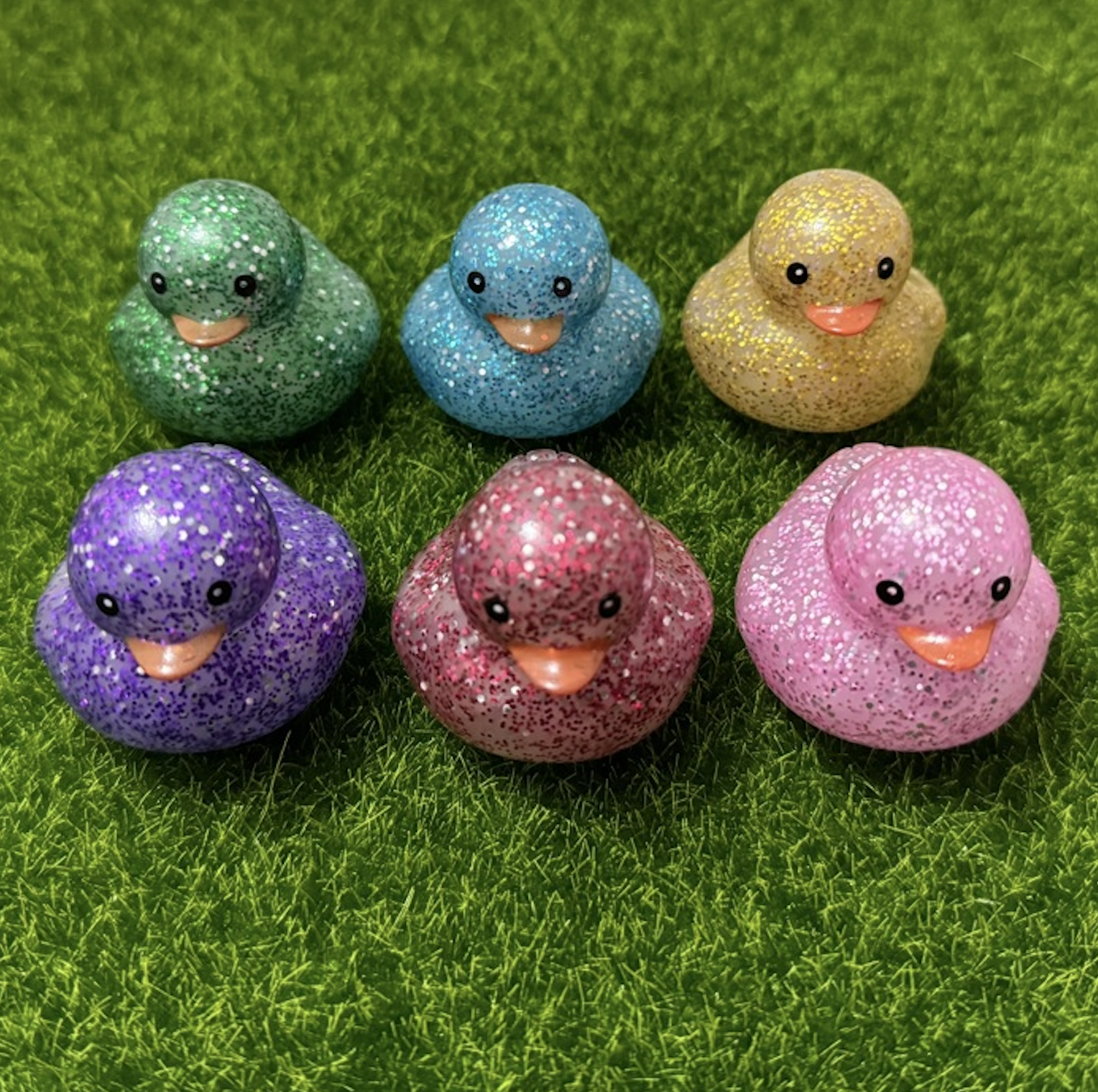 2" Glitter Rubber Ducks 3