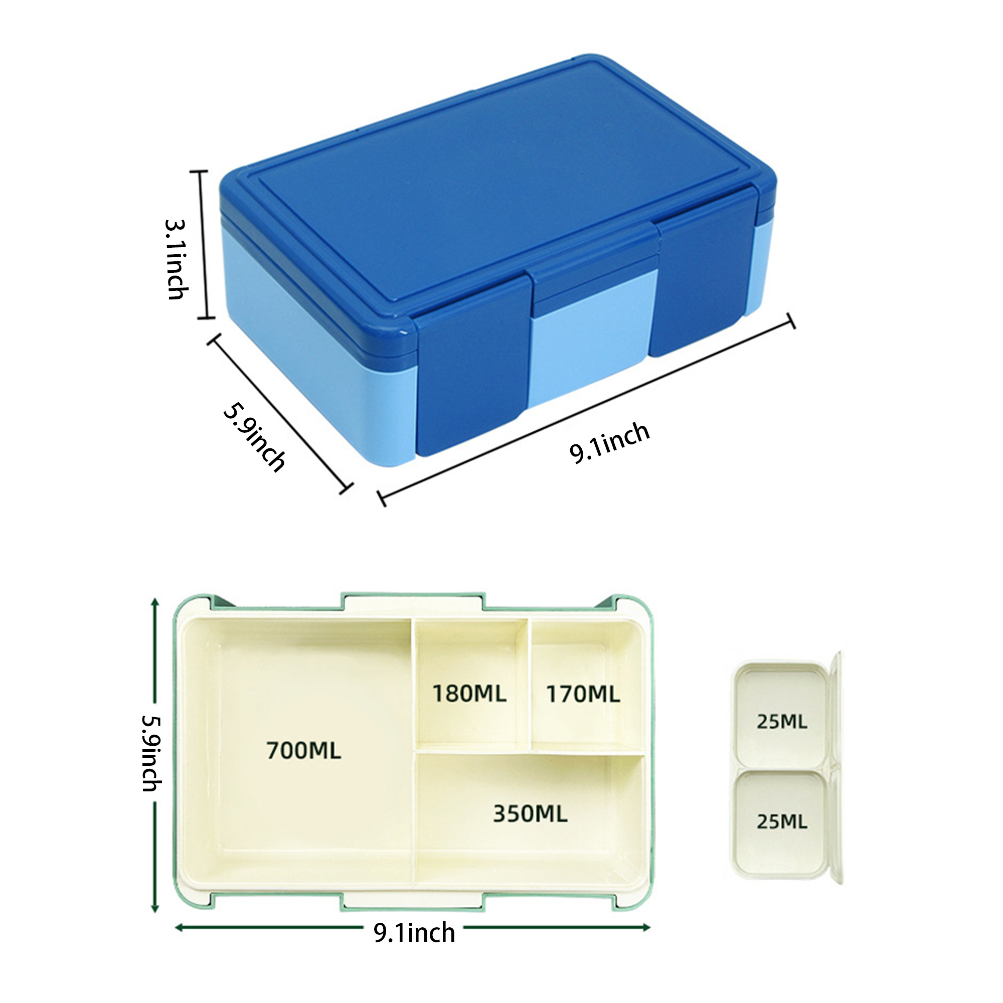 Double Layer Leak-Proof Bento Box 3