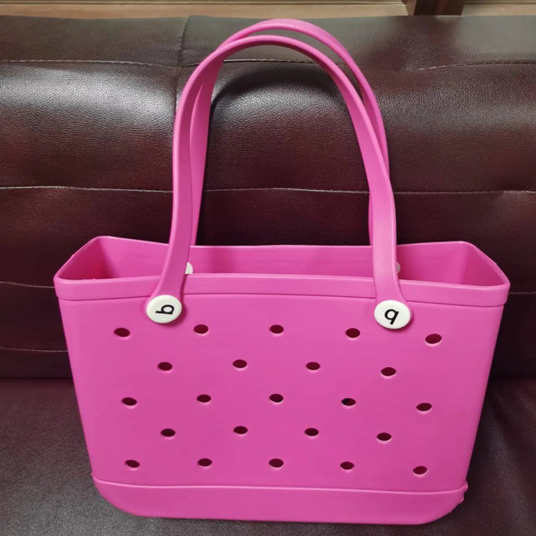 Large EVA Beach Tote Bag with Hole 14