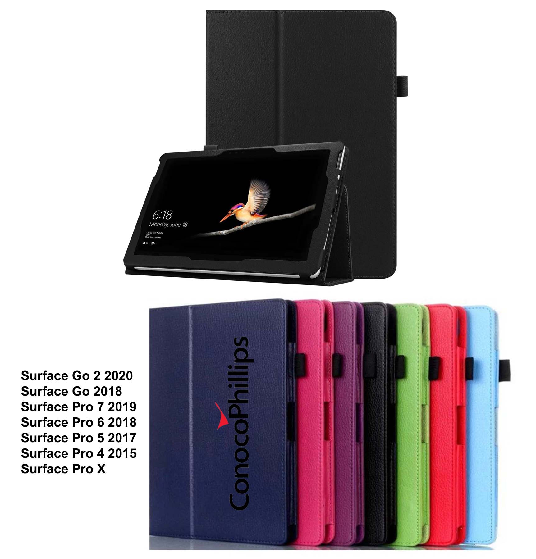 iBank ® Leatherette Case for Microsoft Surface Go 3/2/1 Case 10", Go 4 10.5" 1