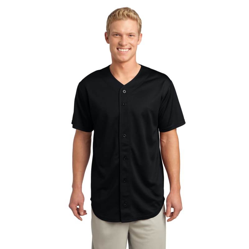 Sport-Tek PosiCharge Tough Mesh Full-Button Jersey. 34
