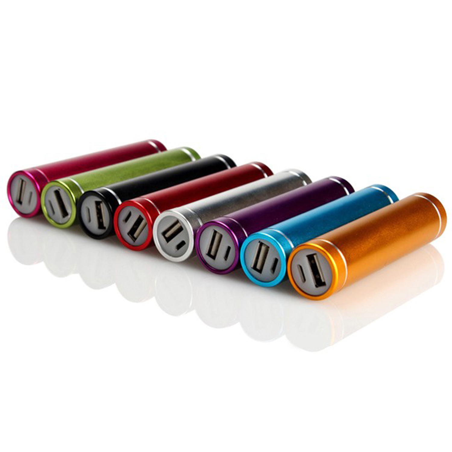 Anodized USA Decorated Aluminum Rockette 2200 mAh Power Bank with Cable 6