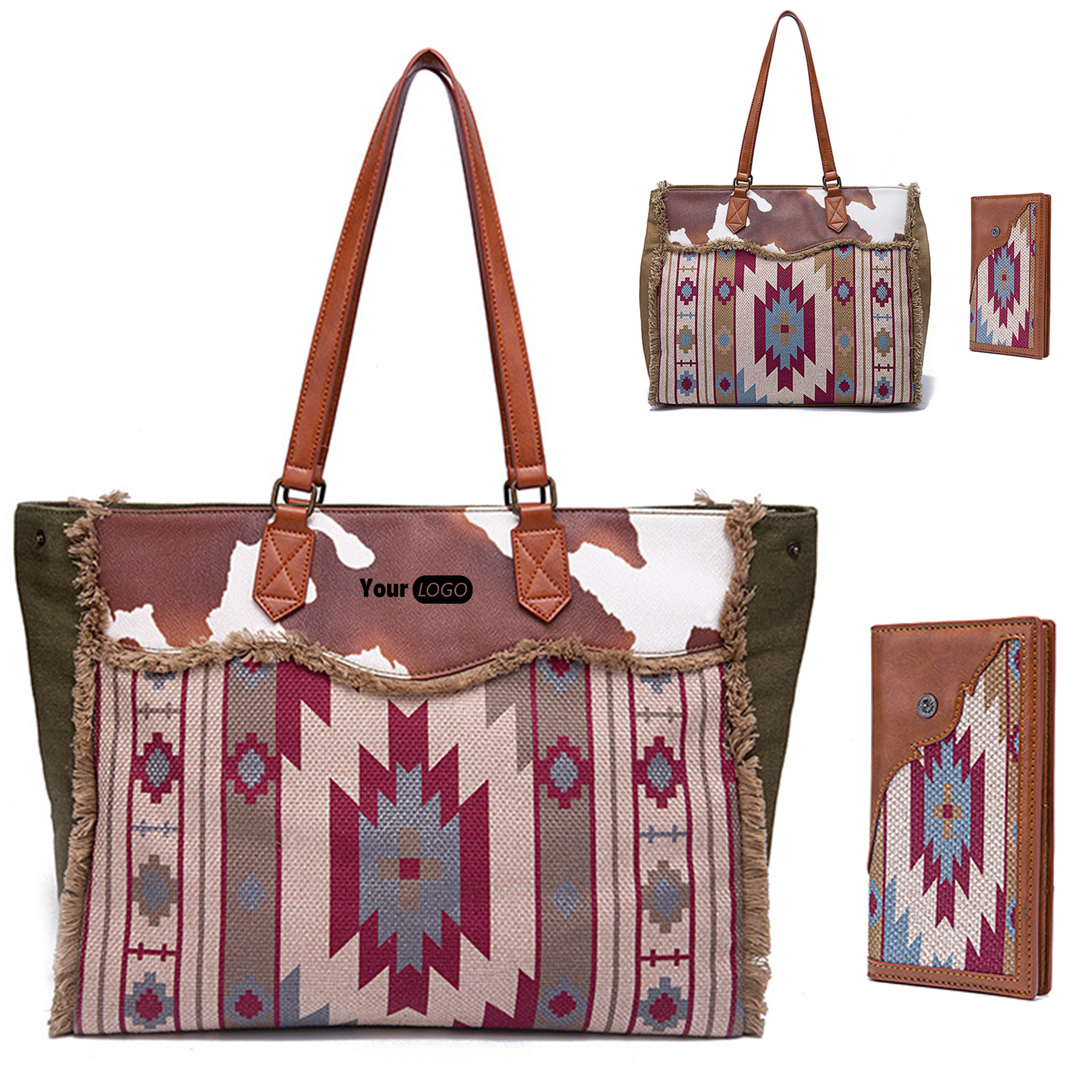 Canvas Cotton Linen Vintage Tote Bag 1