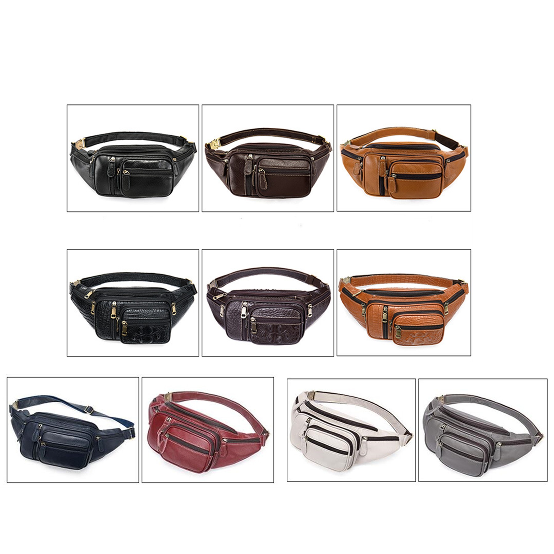 Genuine Leather Large Fanny Pack 1