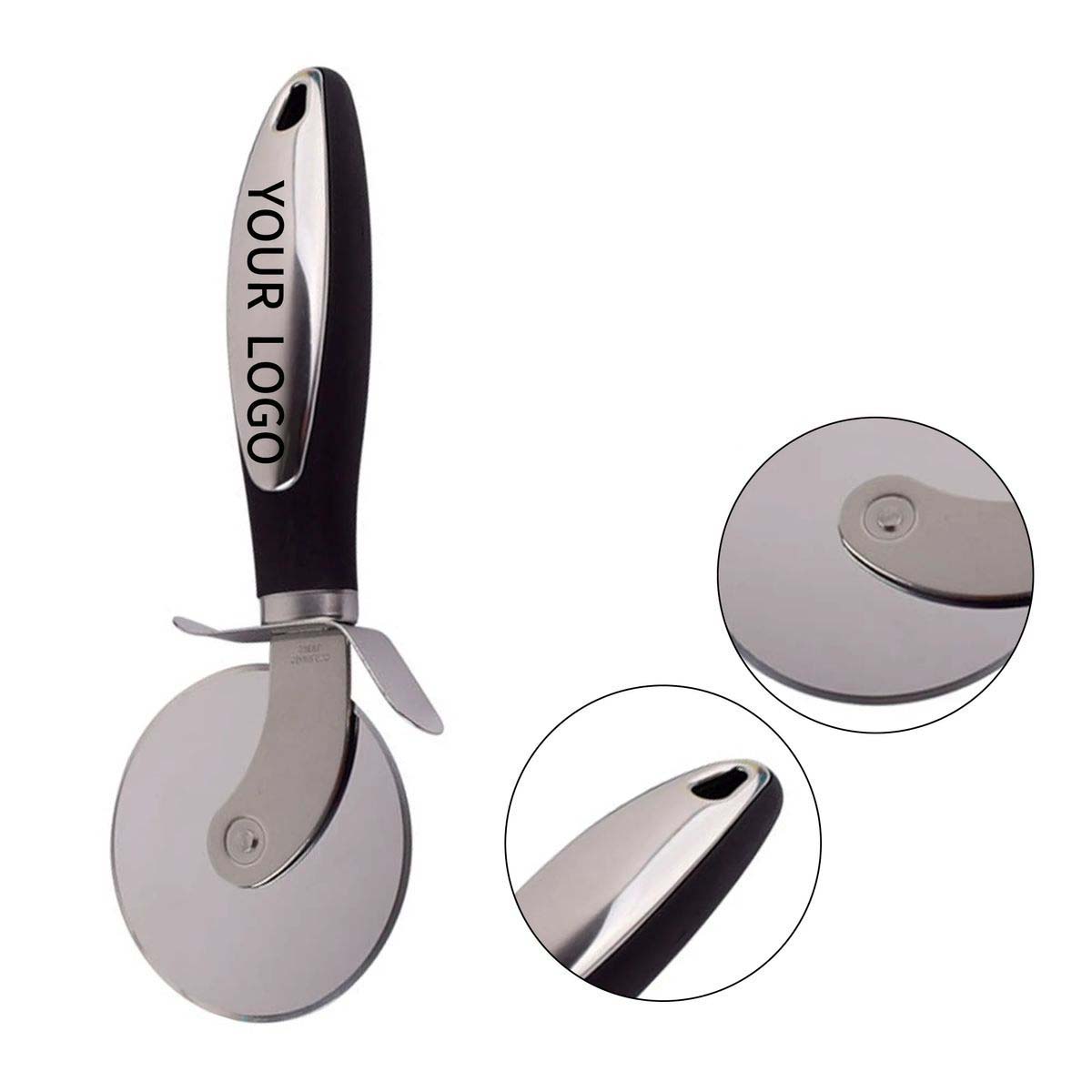 Stainless Steel Pizza Cutter with Ergonomic Handle 3