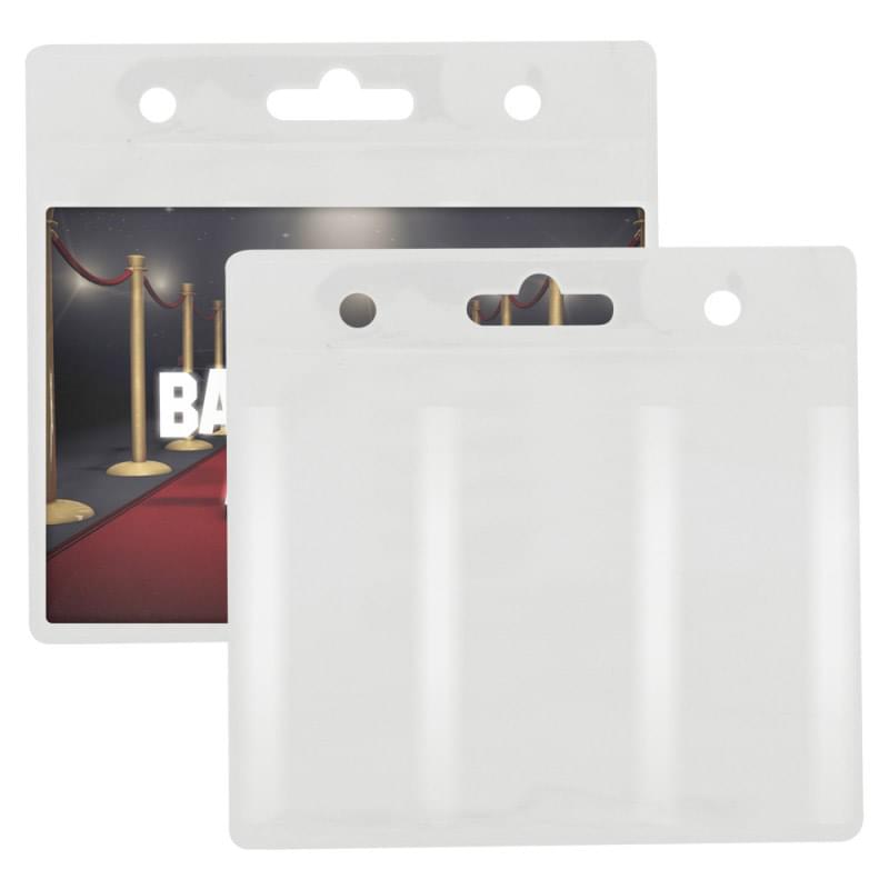 Blank Clear ID/Badge Holder 5wx5h 1