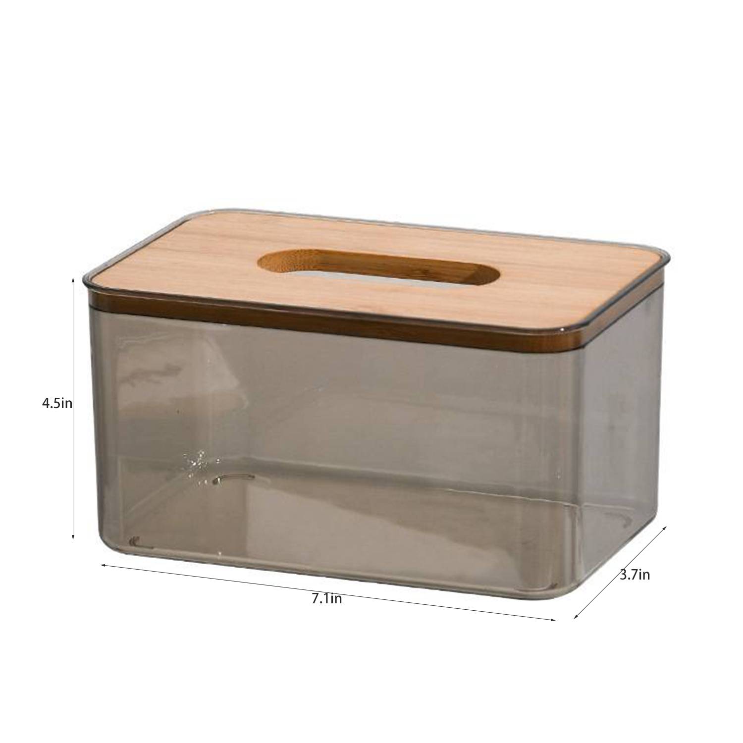 Eco Friendly Clear Bamboo Tissue Box 5