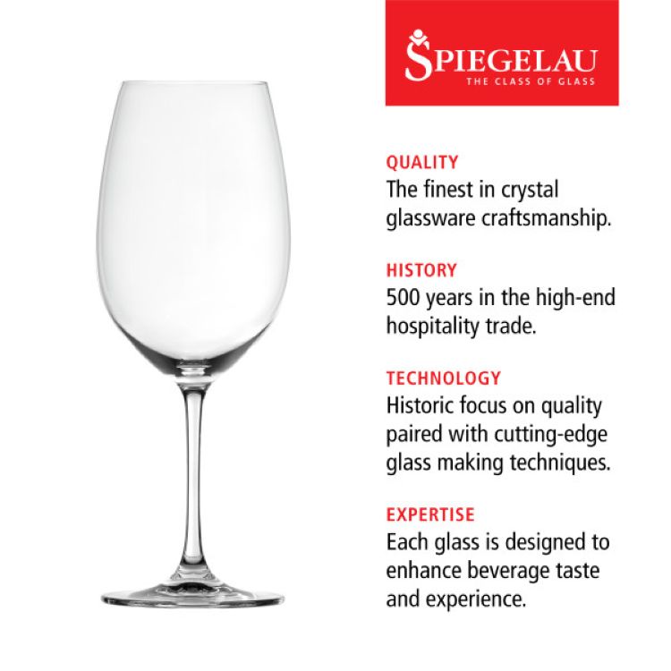 Spiegelau Salute 25 oz Bordeaux Glass, set of 4 4