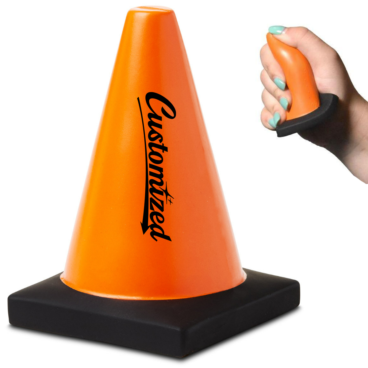 Custom PU Traffic Cone Roadblock Stress Reliever Toy 4