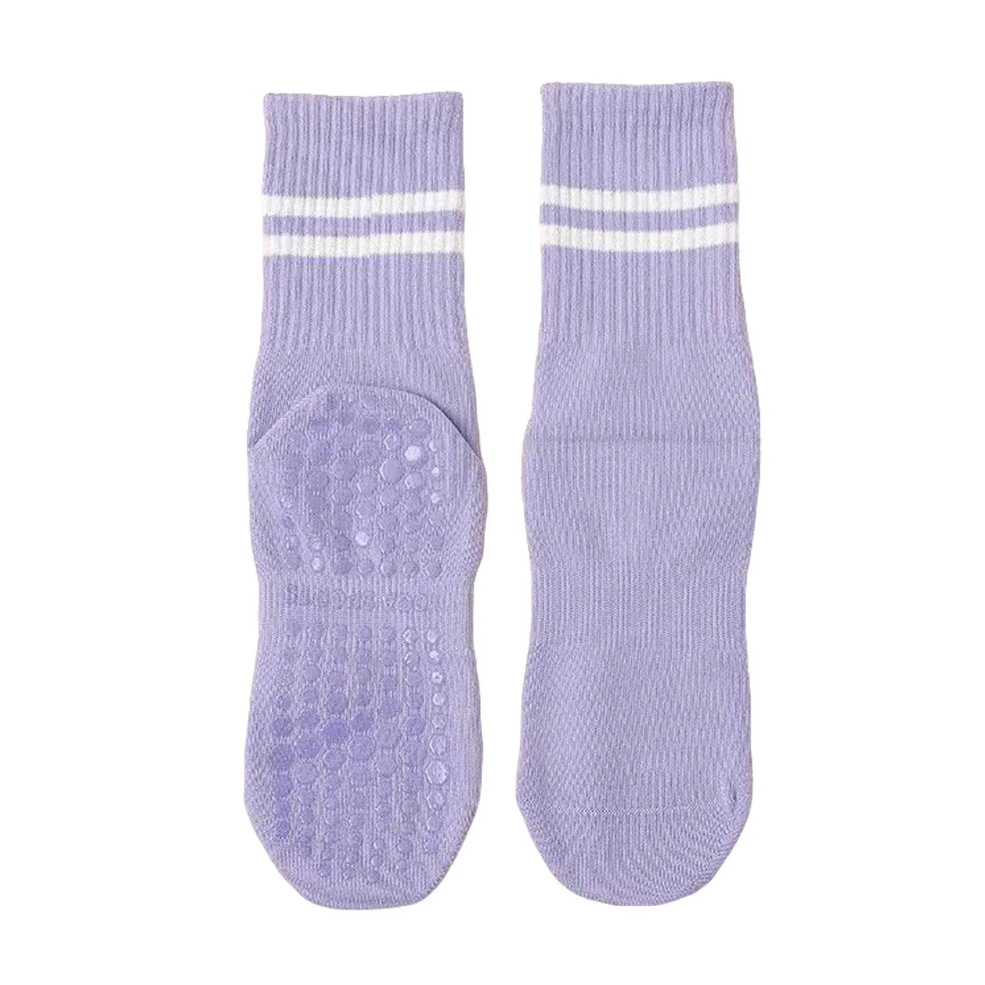 Long And Tube Pilates Socks With Non Slip Grippers 5