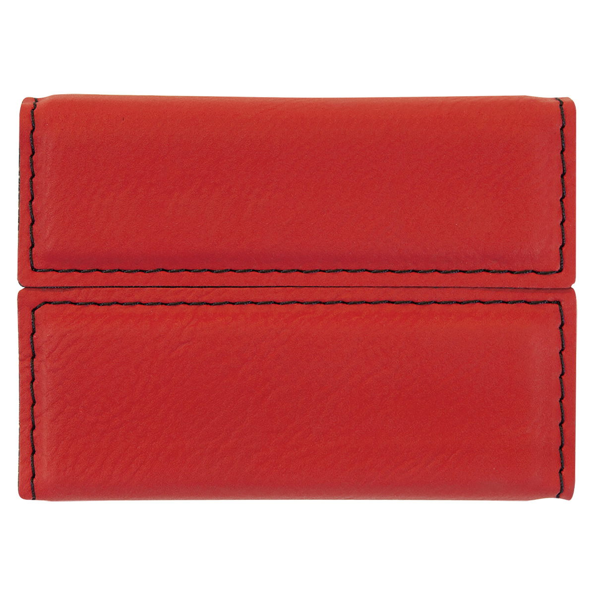Red Leatherette Business Card Holder 3