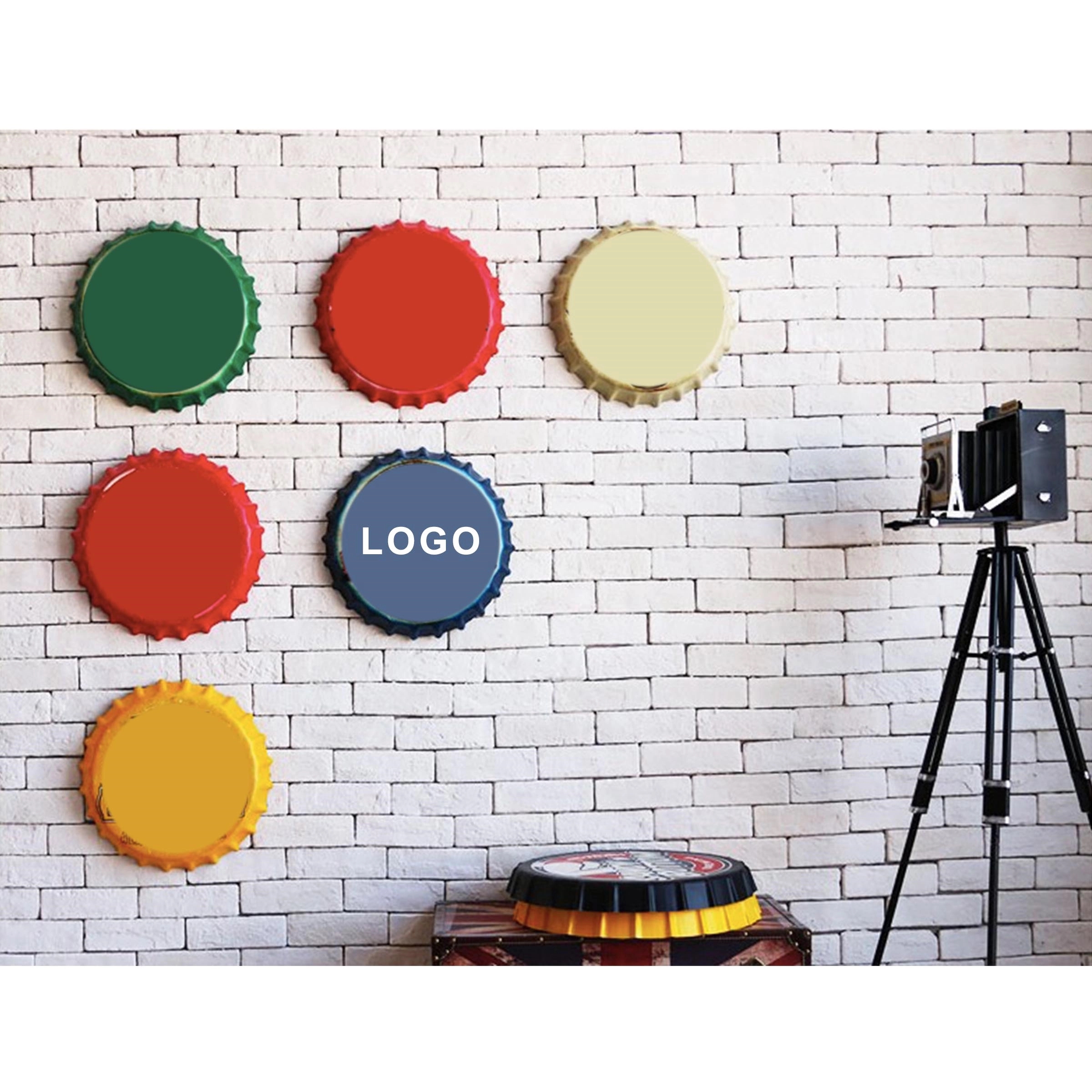 custom beer bottle cap tin metal sign for wall decoration 2