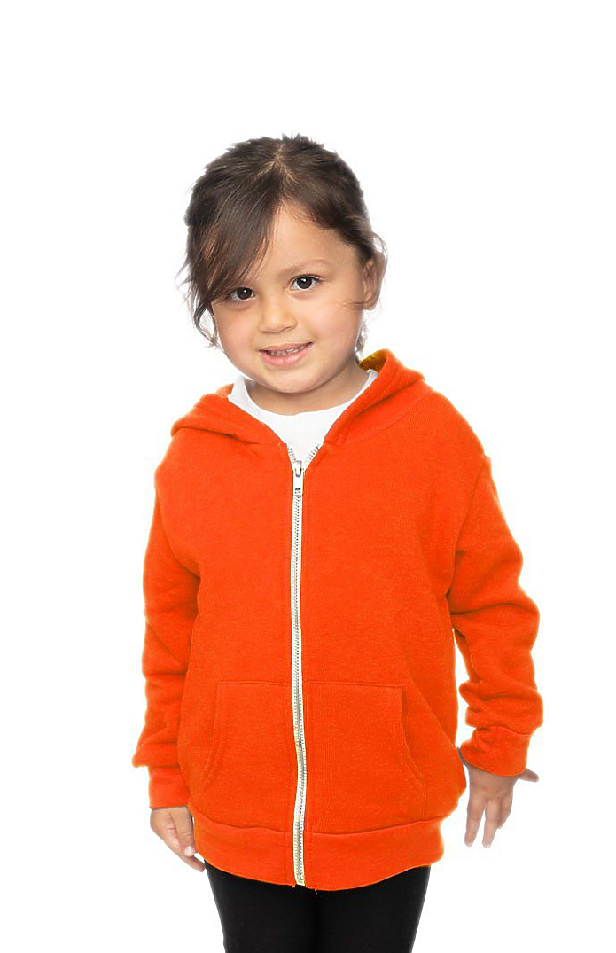 Toddler Fashion Fleece Neon Zip Hoodie 2