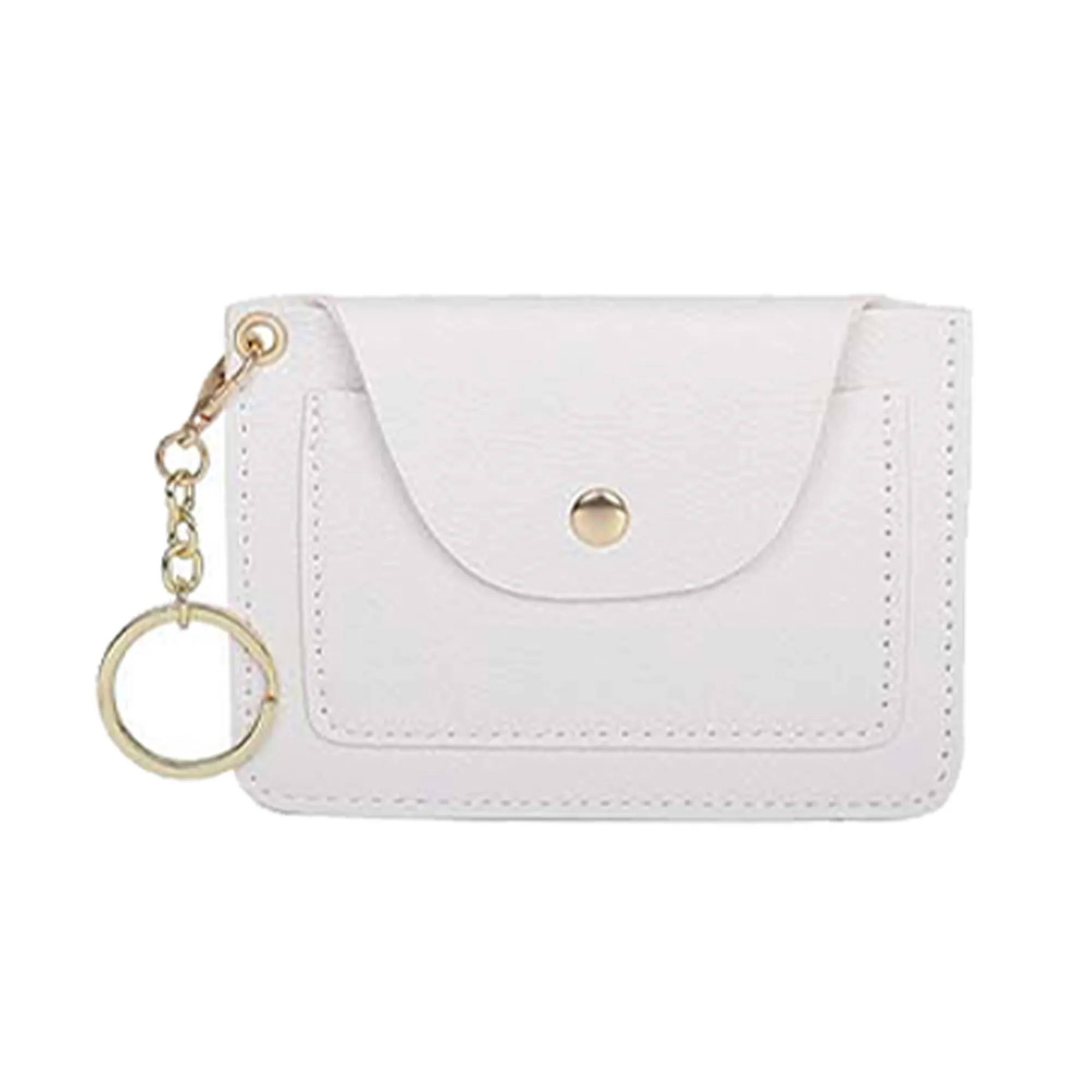 PU Coin Pouch with Card Holder and Keychain 3