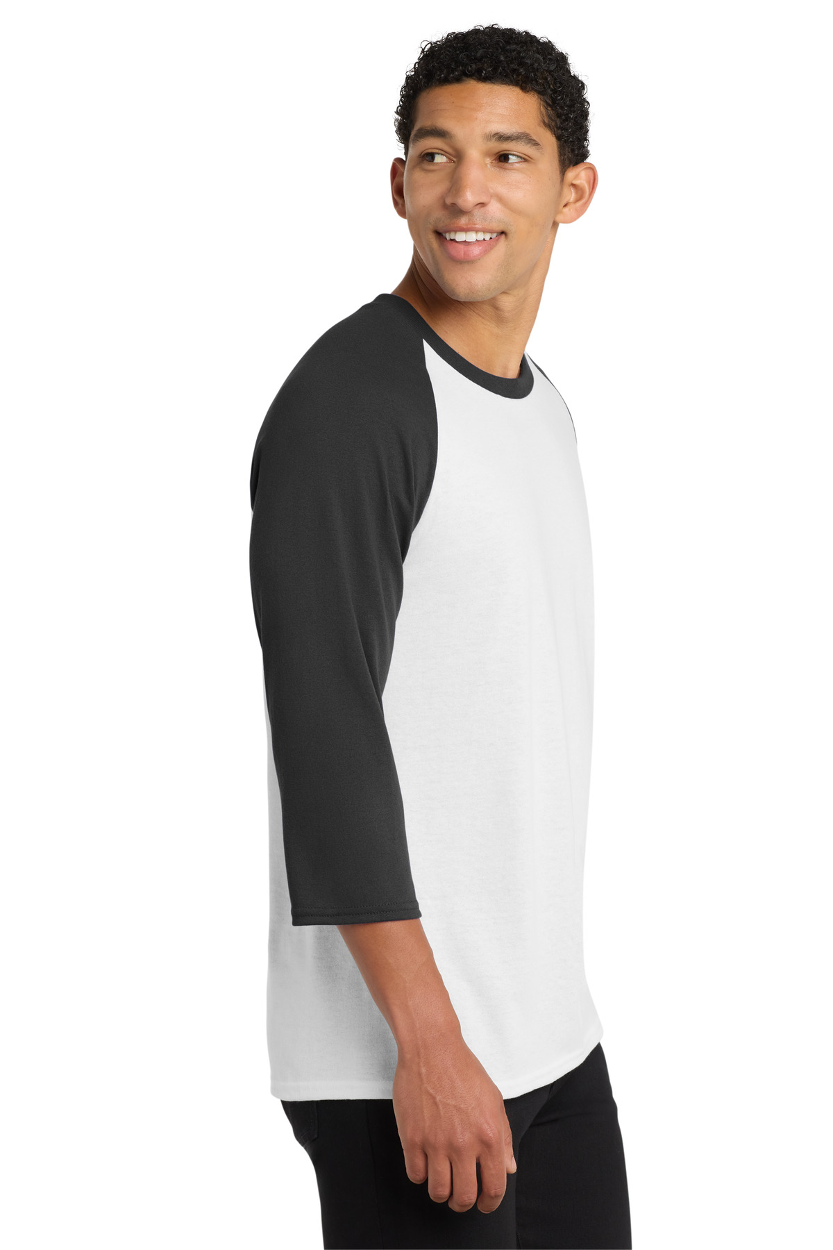 Port & Co Core Blend 3/4-Sleeve Raglan Tee. PC55RS 25