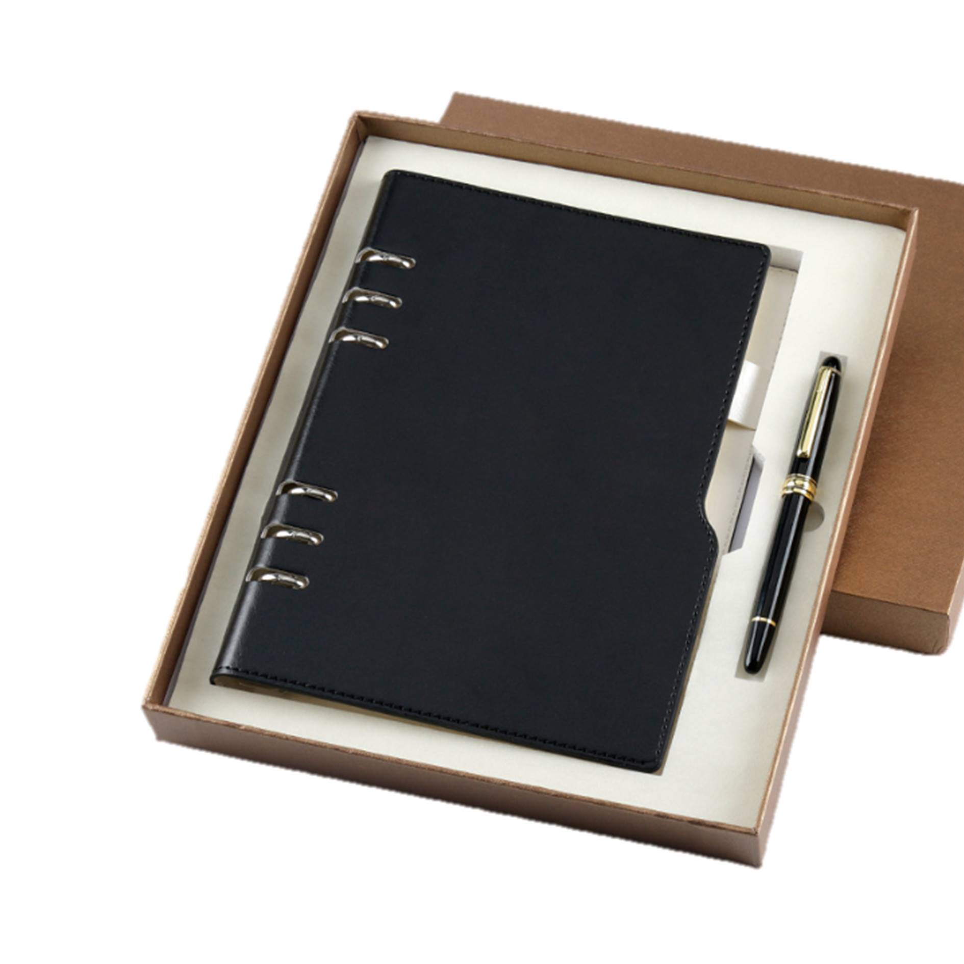 Refillable Hardcover Notebook Pen Gift Box Set 4