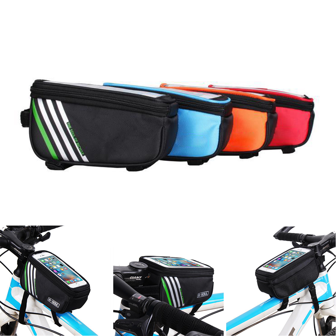 Bike Phone Front Frame Bag Bicycle Waterproof