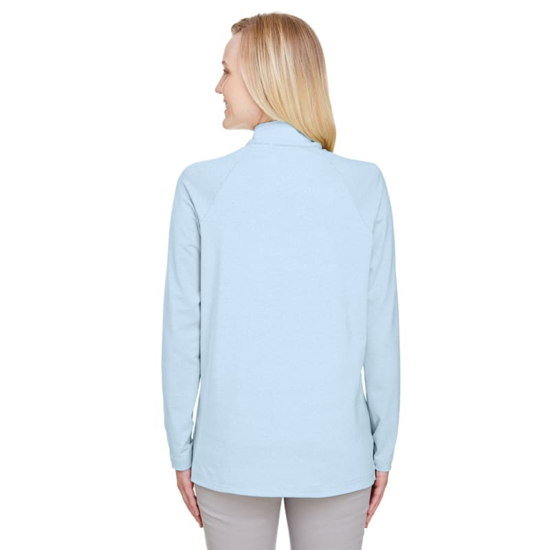 Devon & Jones CrownLux Performance™ Ladies' Clubhouse Micro-Stripe Quarter-Zip 7