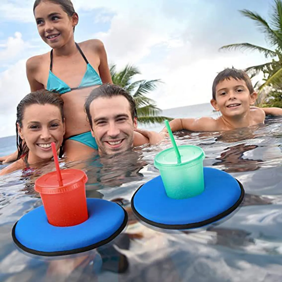 Floating Drink Holder Floating Coaster For Swimming Pool 3