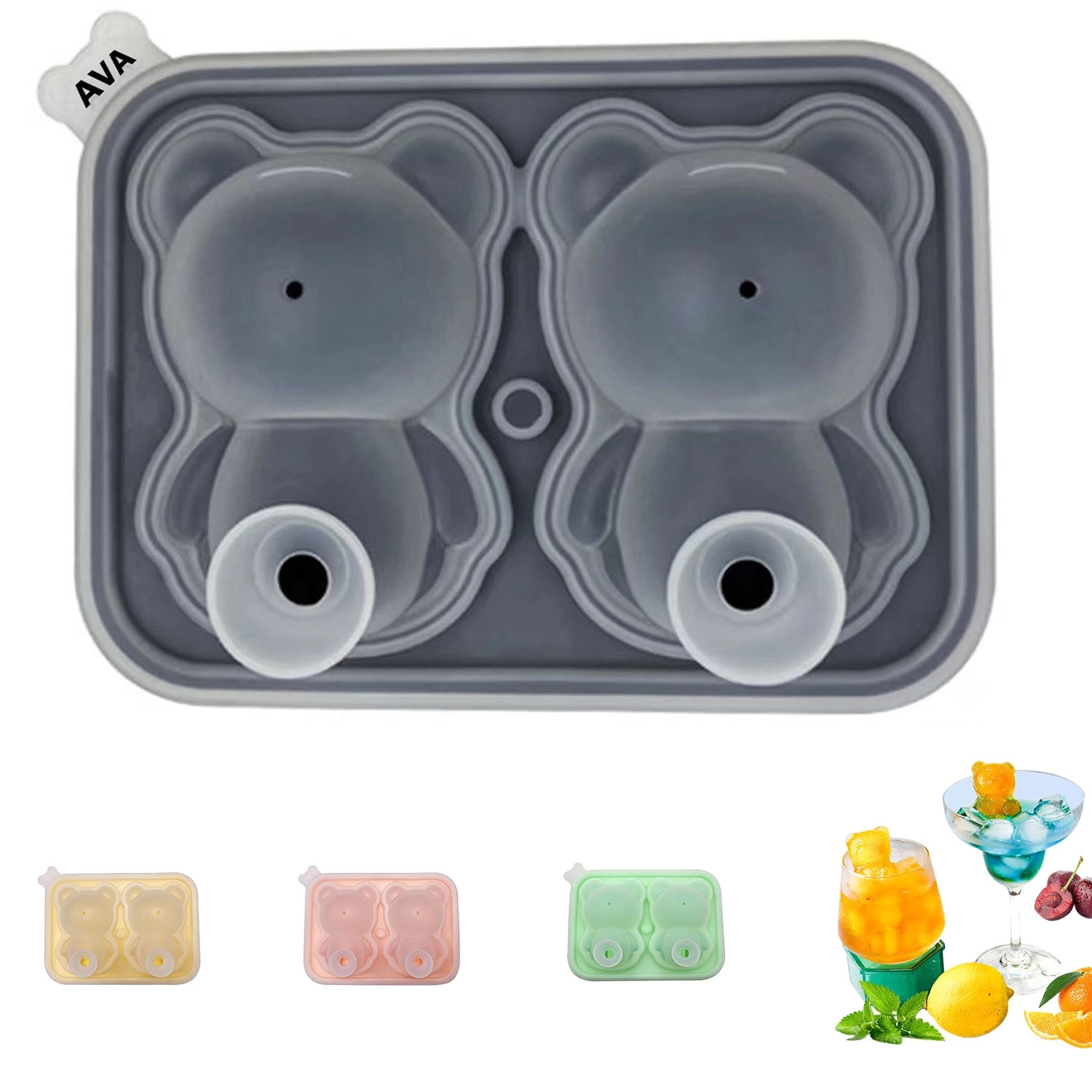 Silicone Bear Ice Cube Making Mold 4
