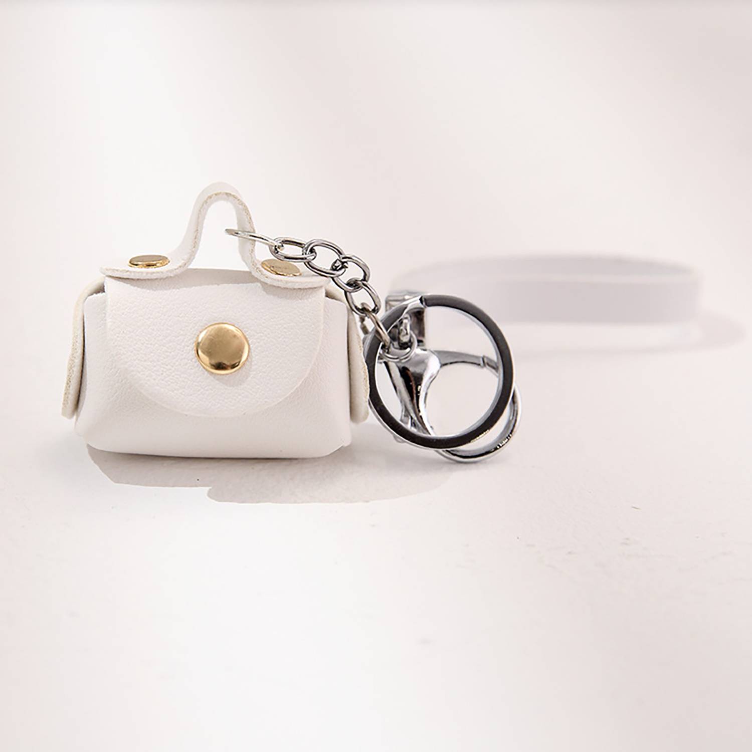 Mini Pu Leather Coin Purse Keychain Pendant 5