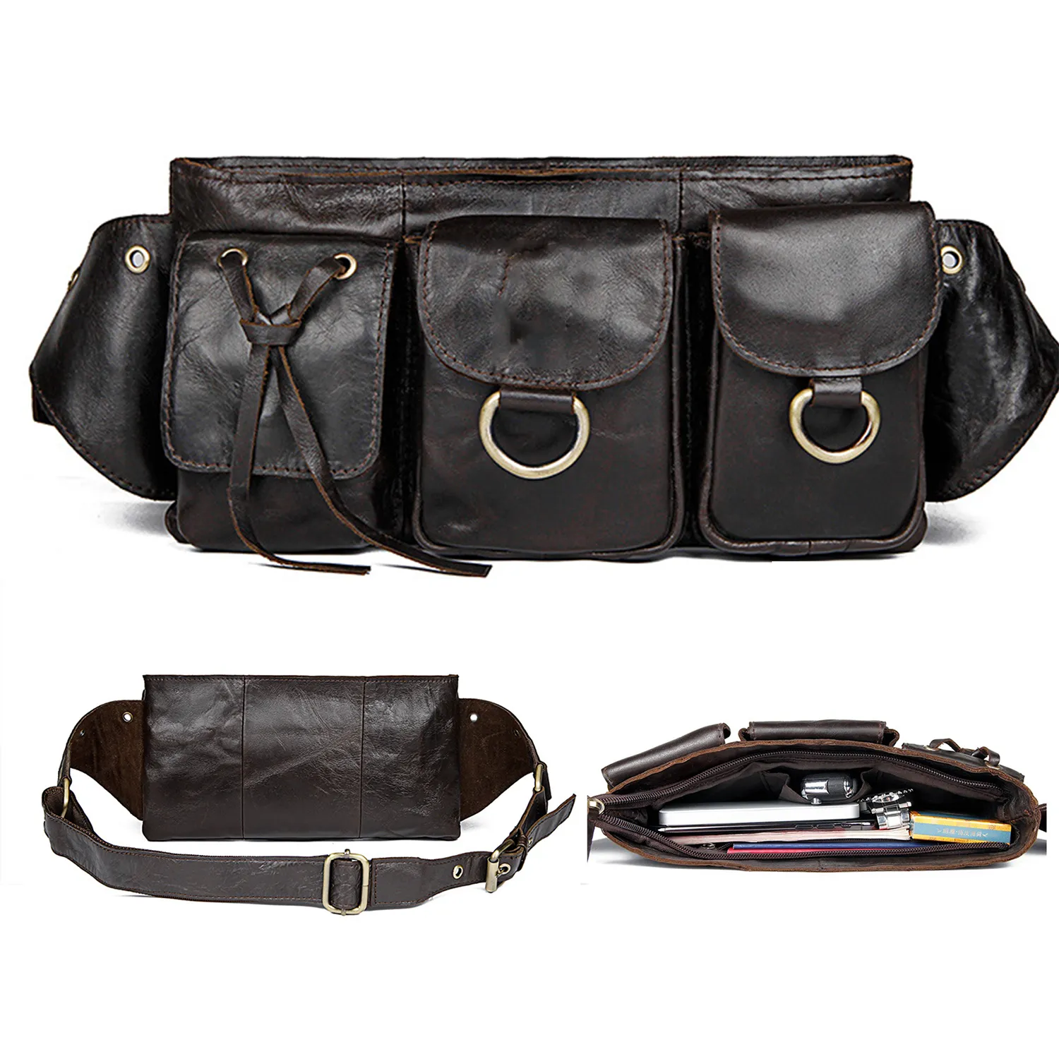 Leather Waterproof Fanny Bag 2