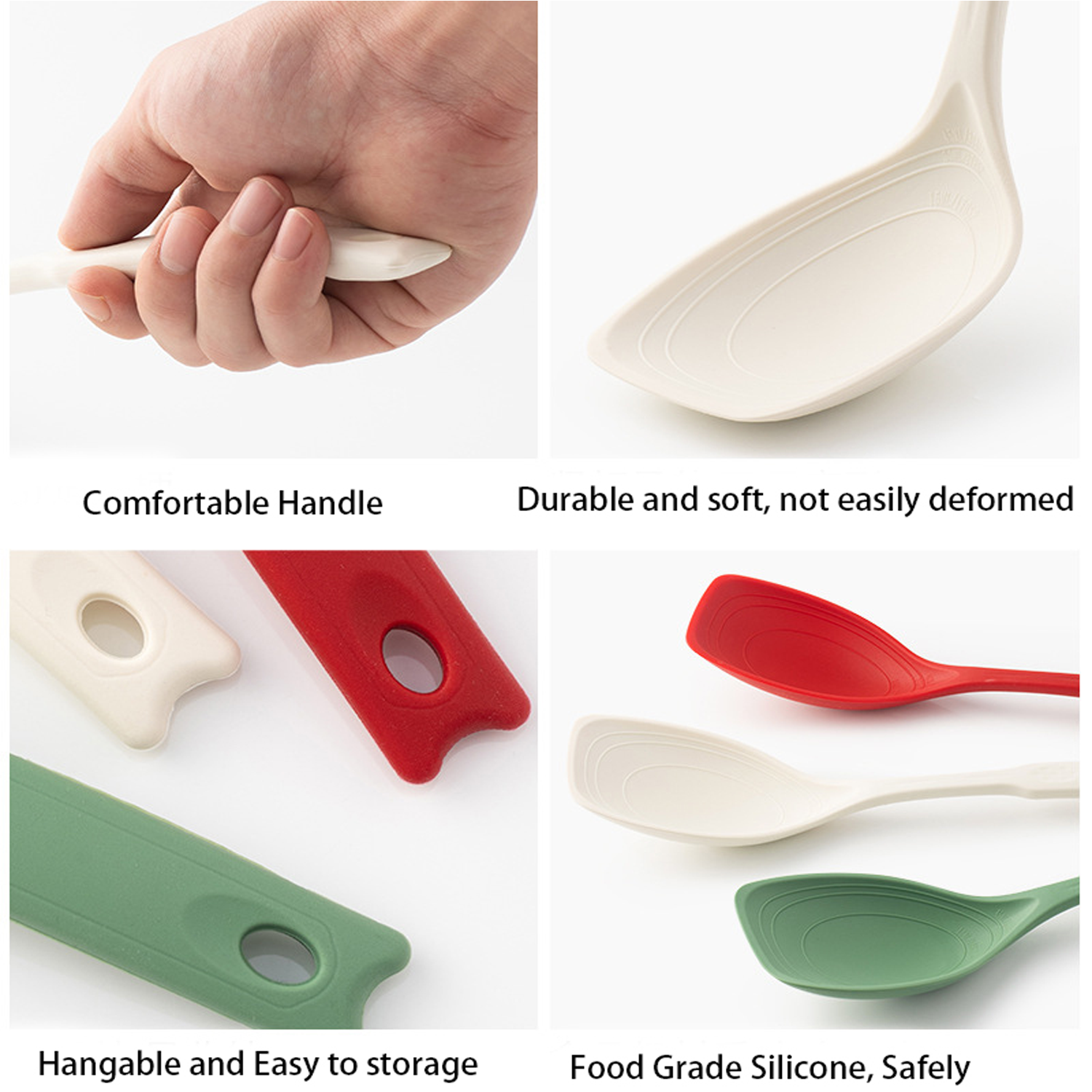 Multi-Purpose Silicone Spoon & Spatula Kitchen Tool 5