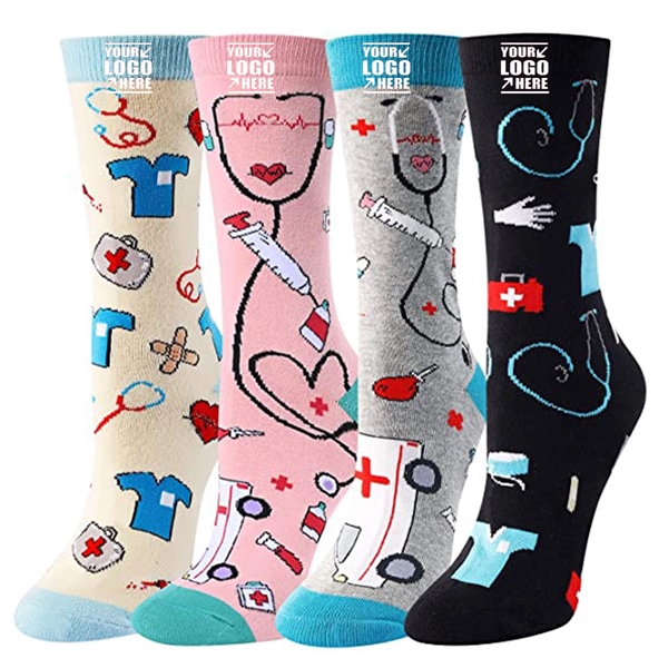 Calf Compression Socks 15-20mmHg for Doctor Nurses