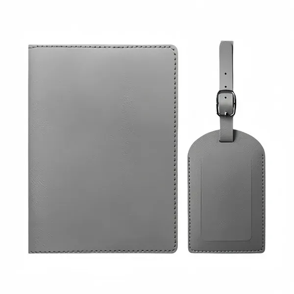 PU Leather Passport Holder and Luggage Tag Set 12
