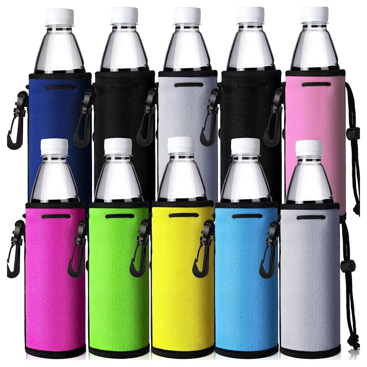 Neoprene Insulated Water Bottle Holder Sleeve with Clip 4