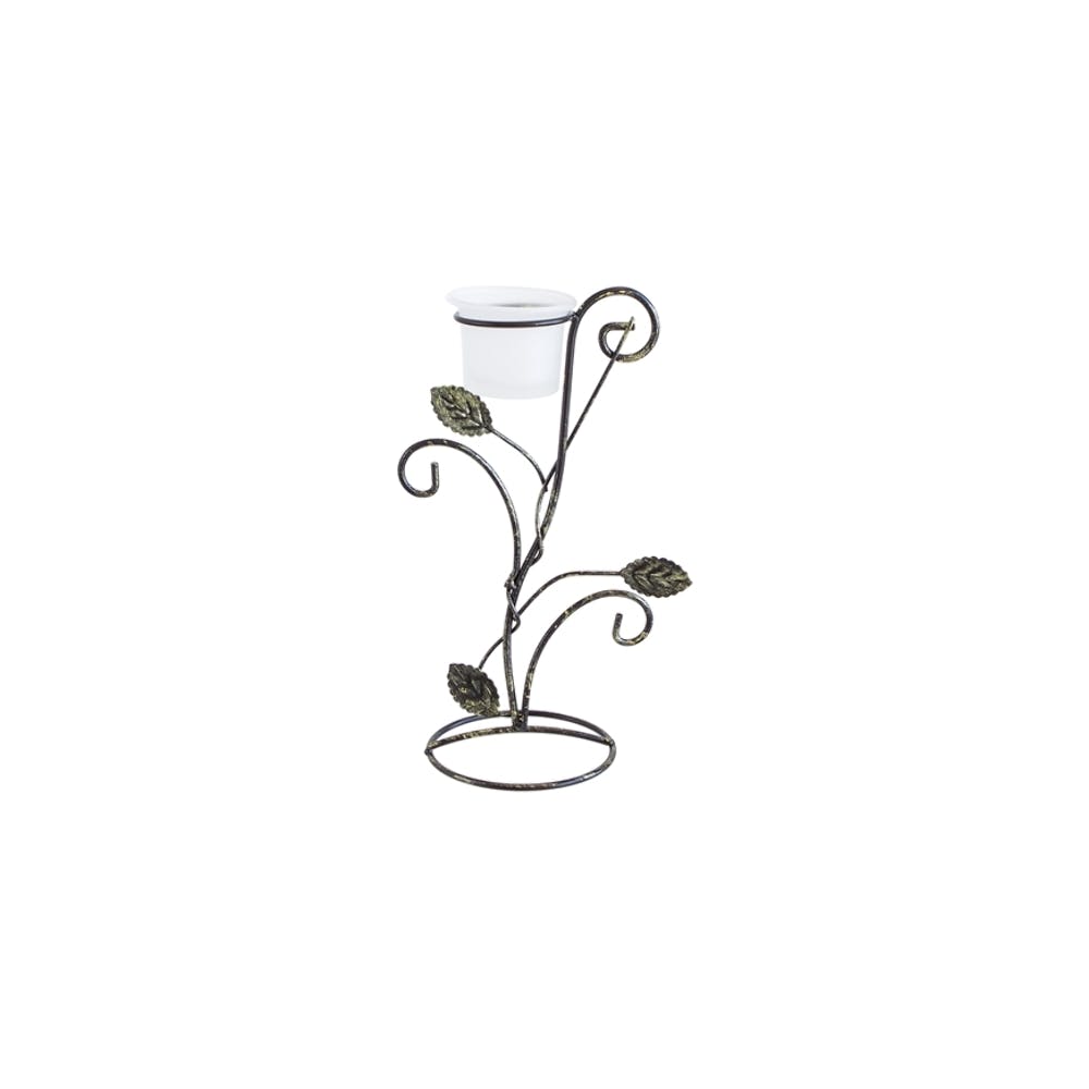 Votive Metal Leaf Candle Holders - Bronze 2