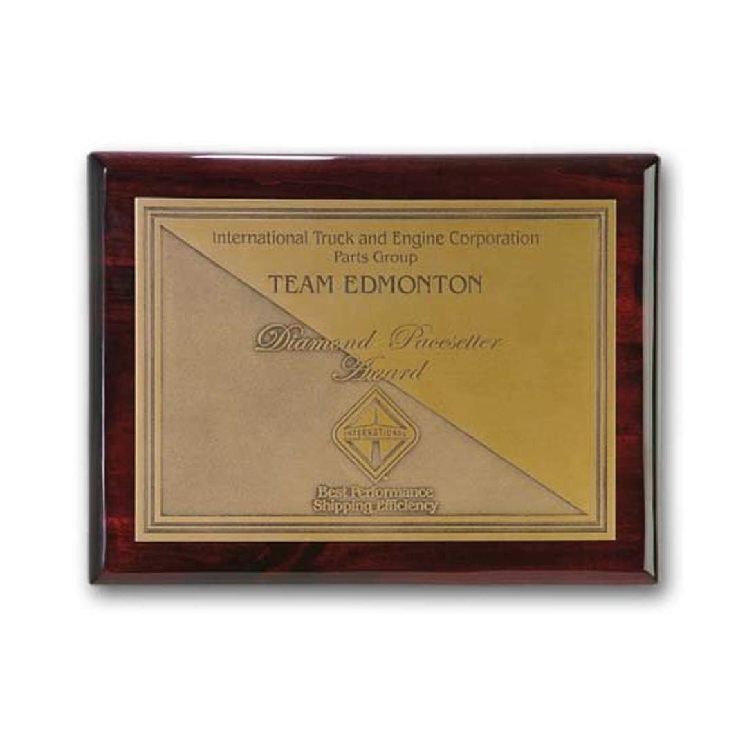 Double Etch Plaq - Rosewood 2
